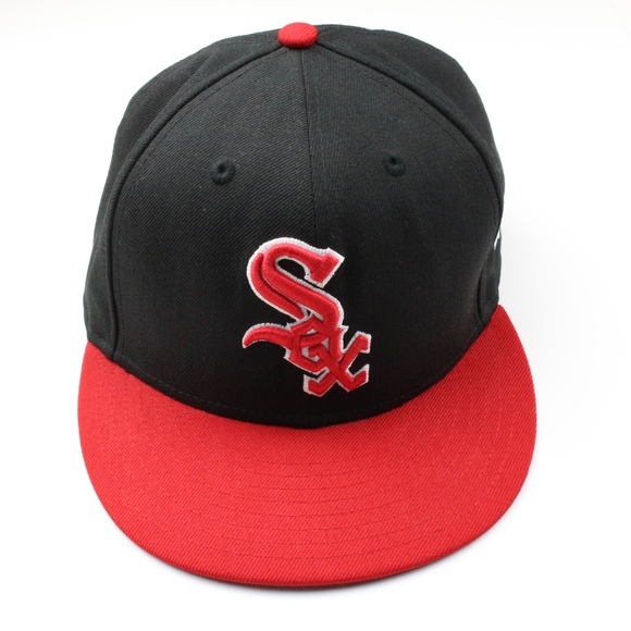 white sox hat red